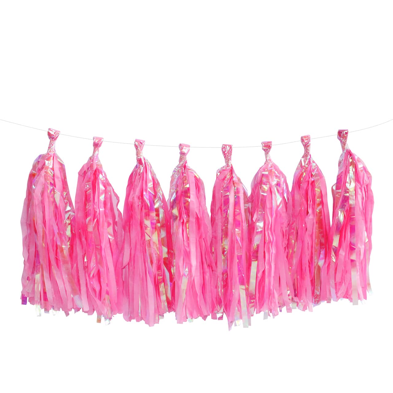 Pink Tissue Tassel Garland by Celebrate It&#x2122;